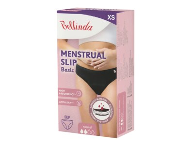 Bellinda Menstruační kalhotky Basic velikost XS černé 1 kus