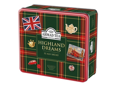 Ahmad Tea Highland Dreams kolekce čajů 32 sáčků Ahmad Tea Highland Dreams kolekce čajů 32 sáčků