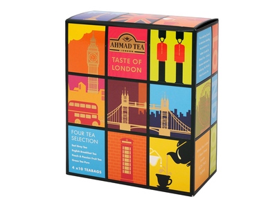 Ahmad Tea Taste of London kolekce čajů nálevové sáčky 40 ks Ahmad Tea Taste of London kolekce čajů nálevové sáčky 40 ks