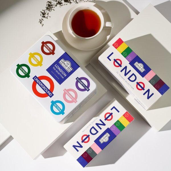 Ahmad Tea London Underground kolekce čajů nálevové sáčky 60 ks