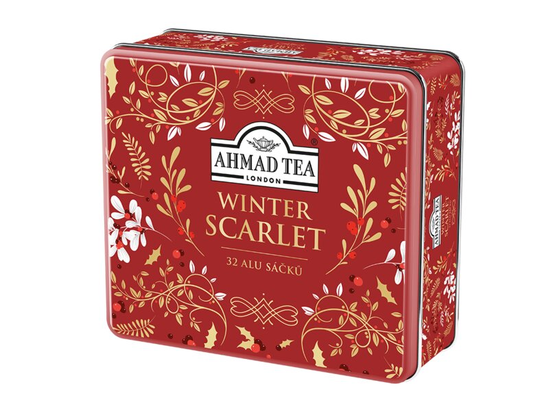 Ahmad Tea Winter Scarlet kolekce čajů nálevové sáčky  32 ks