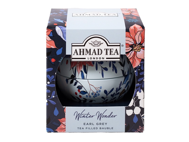 Ahmad Tea Winter Wonder Earl Grey čaj sypaný 25 g Vánoční koule