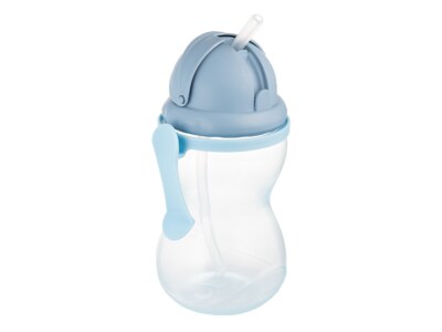 Canpol babies Sportovní lahev se slámkou 12+m modrá 370 ml 1 kus