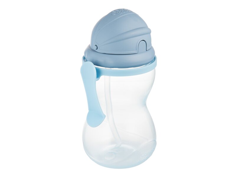Canpol babies Sportovní lahev se slámkou 12+m modrá 370 ml 1 kus