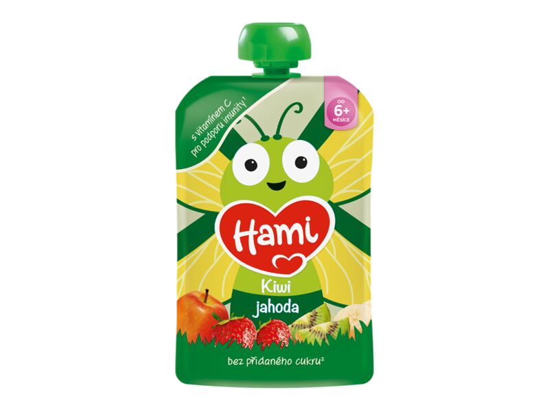 Hami kapsička Kiwi jahoda 6m+ 100 g