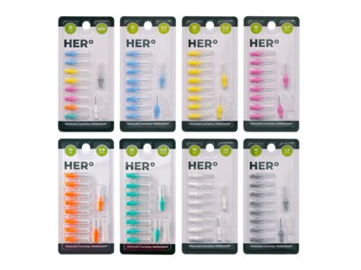 Herbadent Hero Mezizubní kartáček 0,6 mm žlutý 10 ks Herbadent Hero Mezizubní kartáček 0,6 mm žlutý 10 ks