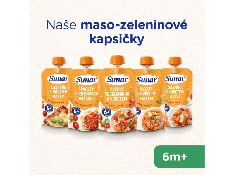 Sunar příkrm batáty s kuřecím masem 6m+, 120 g