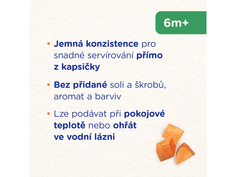Sunar příkrm batáty s kuřecím masem 6m+, 120 g