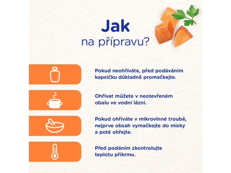 Sunar příkrm batáty s kuřecím masem 6m+, 120 g