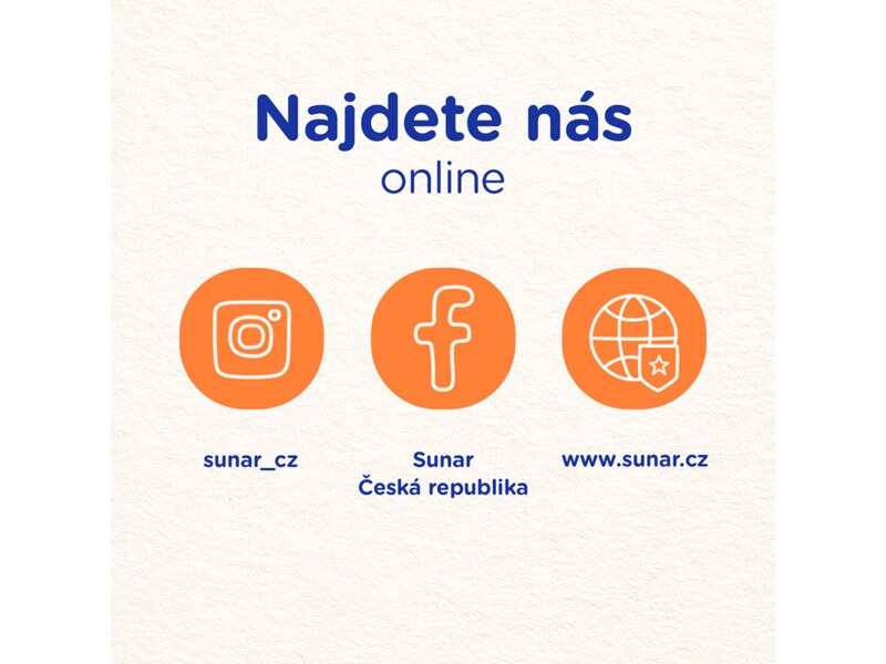 Sunar Smootík dětská kapsička borůvka, jogurt, ovesné vločky 12m+, 120 g