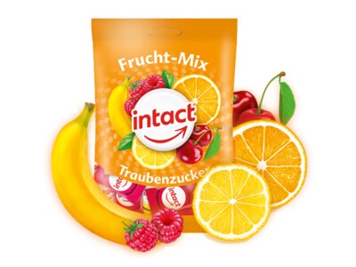 Intact Hroznový cukr Frucht-Mix 75 g Intact Hroznový cukr Frucht-Mix 75 g