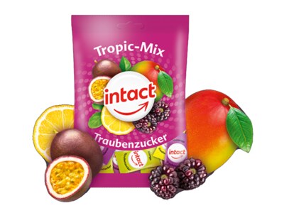 Intact Hroznový cukr Tropic Mix 75 g Intact Hroznový cukr Tropic Mix 75 g