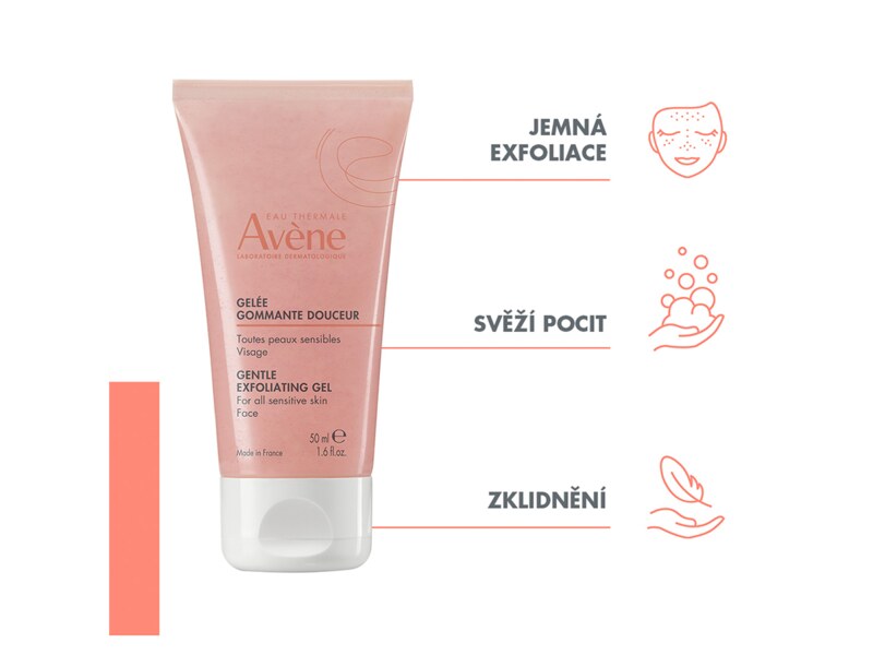 Avene Jemný gelový peeling 50 ml