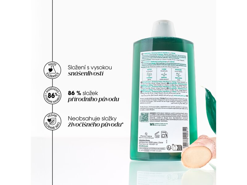 Klorane Šampon proti lupům s galangalem 400 ml