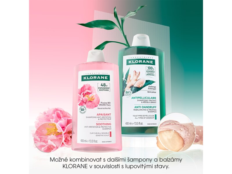 Klorane Šampon proti lupům s galangalem 400 ml Klorane Šampon proti lupům s galangalem 400 ml