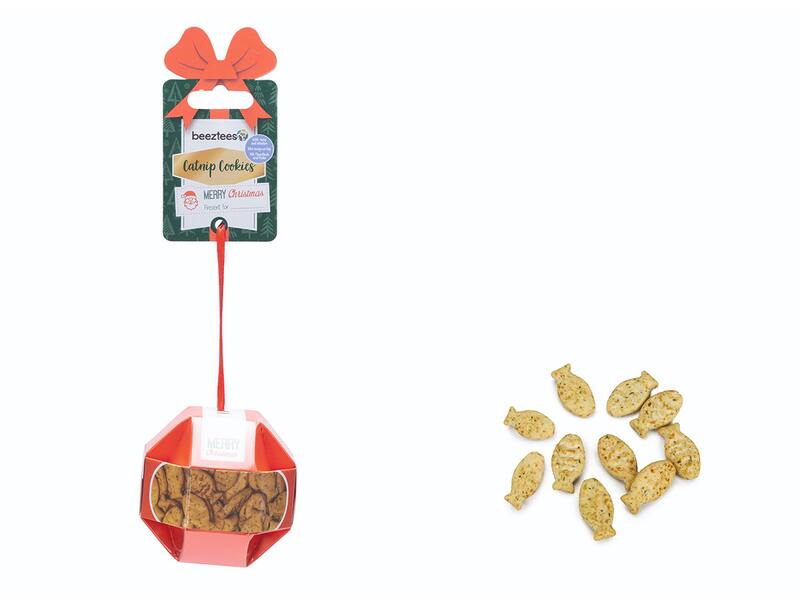 Beeztees XMAS Ball pamlsky pro kočky - Kuře, tuňák 30 g