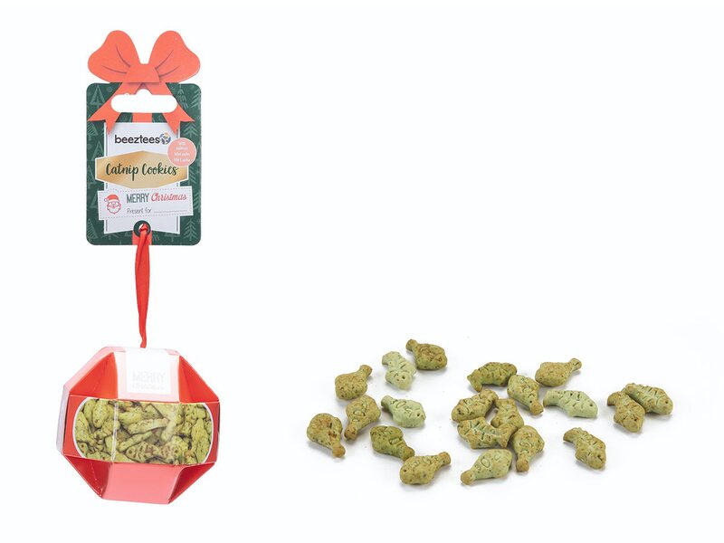 Beeztees XMAS Ball pamlsky pro kočky - Losos 30 g