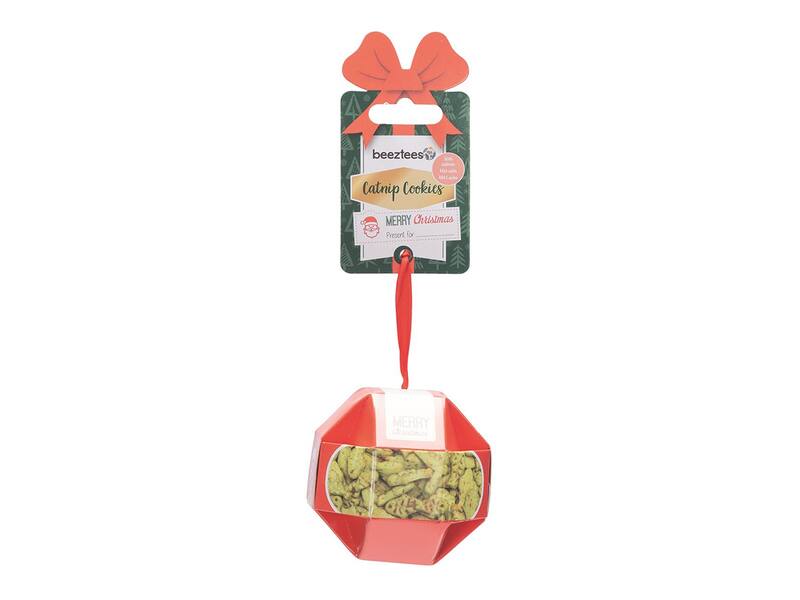 Beeztees XMAS Ball pamlsky pro kočky - Losos 30 g