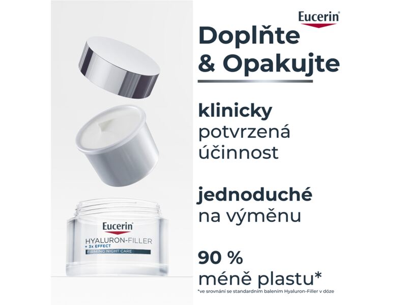 Eucerin Hyaluron-Filler + 3x Effect noční krém náplň 50 ml