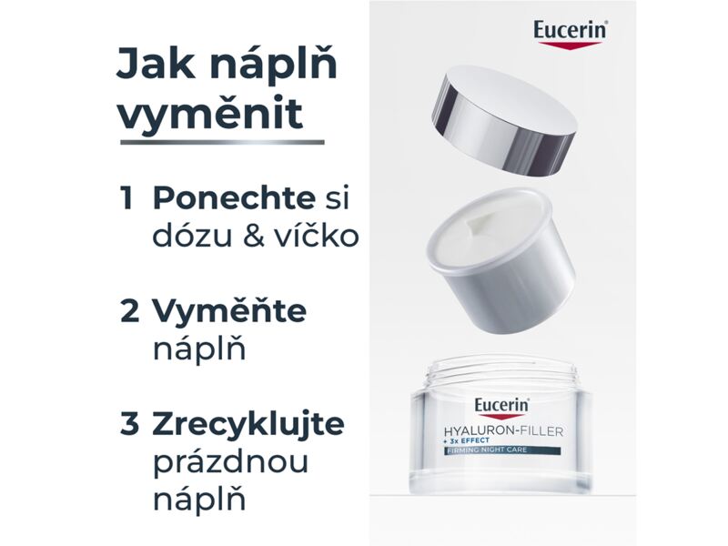 Eucerin Hyaluron-Filler + 3x Effect noční krém náplň 50 ml