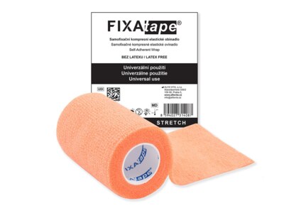 Fixatape Stretch samofixační obinadlo 7,5 x 450 cm oranžové 1 ks Fixatape Stretch samofixační obinadlo 7,5 x 450 cm oranžové 1 ks