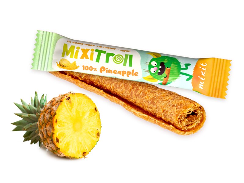 Mixit Ovocná rolka MixiTroll 100 % Ananas 20 g 1 ks