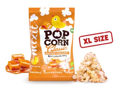 Mixit Velký BIO popcorn Slaný karamel 75 g