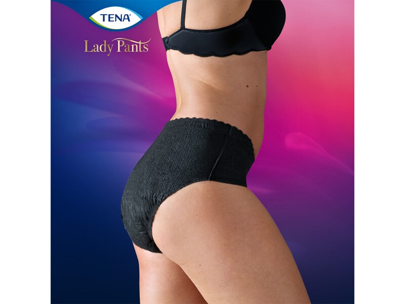 Tena Lady Pants Plus Black M Inkontinenční kalhotky 9 ks