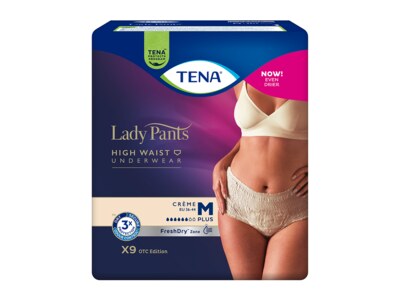 Tena Lady Pants Plus Creme M Inkontinenční kalhotky 9 ks