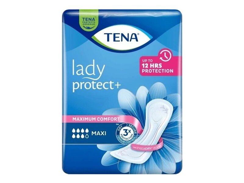 Tena Lady Protect+ Maxi Inkontinenční vložky 6 ks