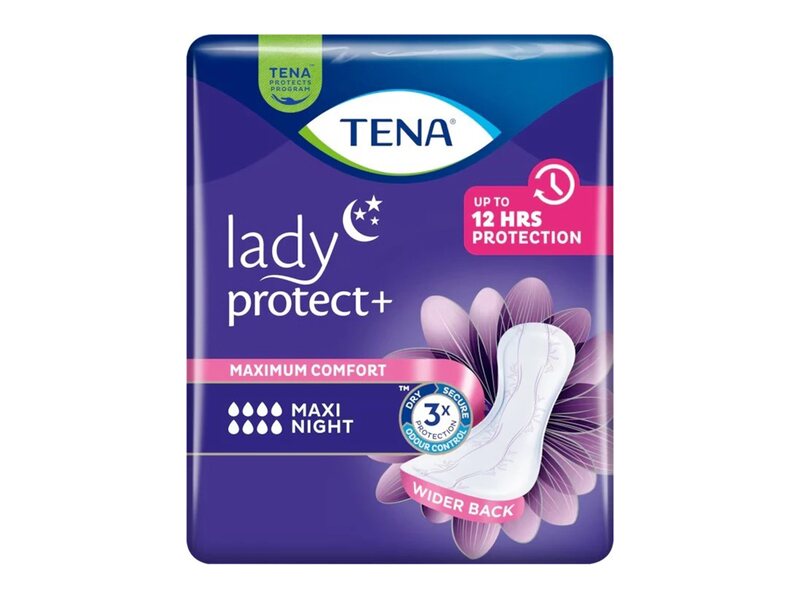 Tena Lady Protect+ Maxi Night Inkontinenční vložky 12 ks 