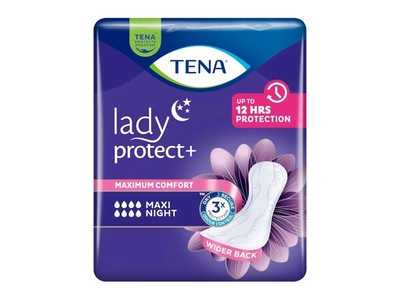 Tena Lady Protect+ Maxi Night Inkontinenční vložky 6 ks 