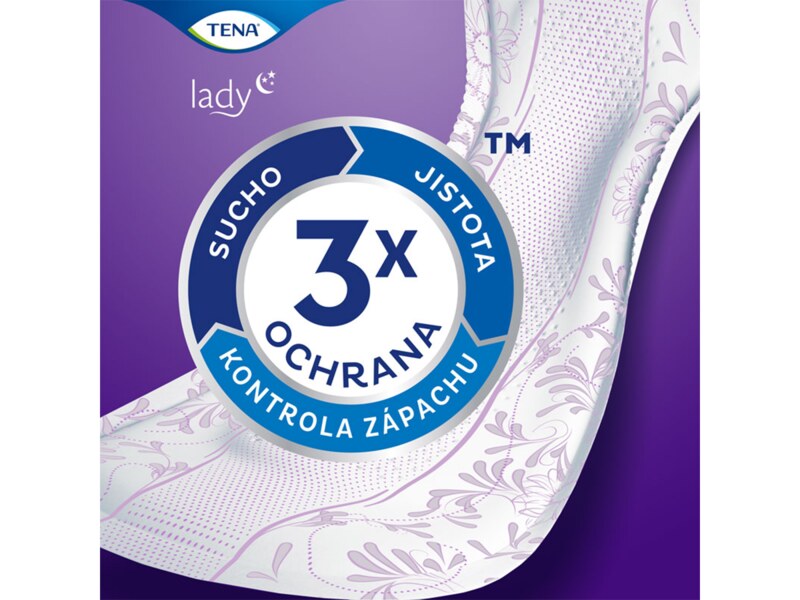 Tena Lady Protect+ Normal Night Inkontinenční vložky 10 ks
