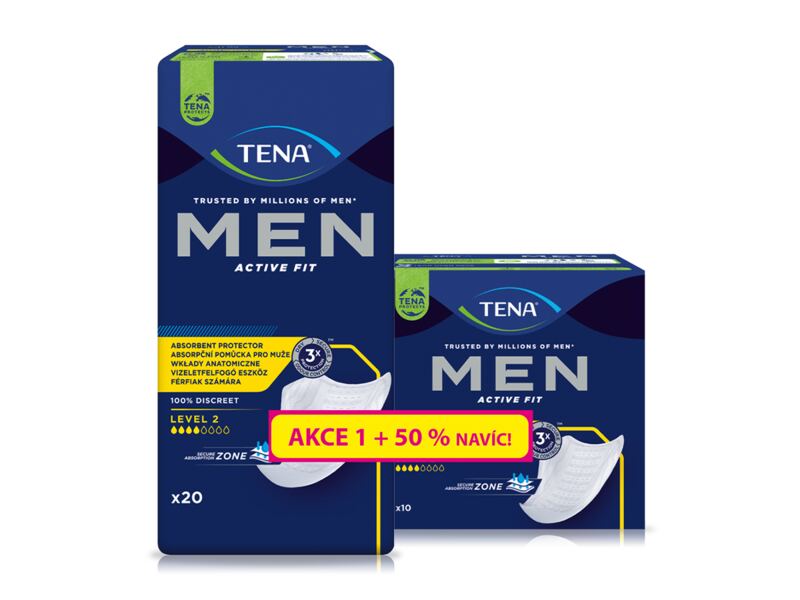 Tena Men Inkontinenční vložky Level 2 +50% navíc 30 ks
