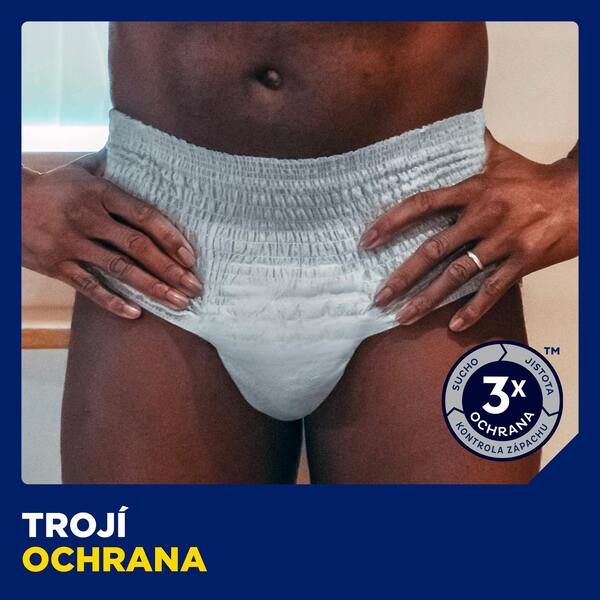 Tena Men Pants Normal Inkontinenční natahovací kalhotky L/XL šedé 8 ks Tena Men Pants Normal Inkontinenční natahovací kalhotky L/XL šedé 8 ks