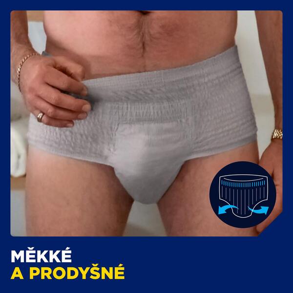 Tena Men Pants Normal Inkontinenční natahovací kalhotky S/M šedé 9 ks