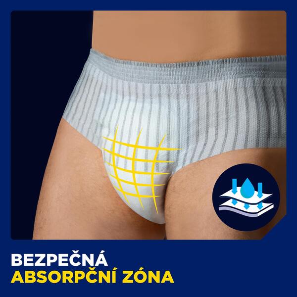 Tena Men Pants Normal Inkontinenční natahovací kalhotky S/M šedé 9 ks