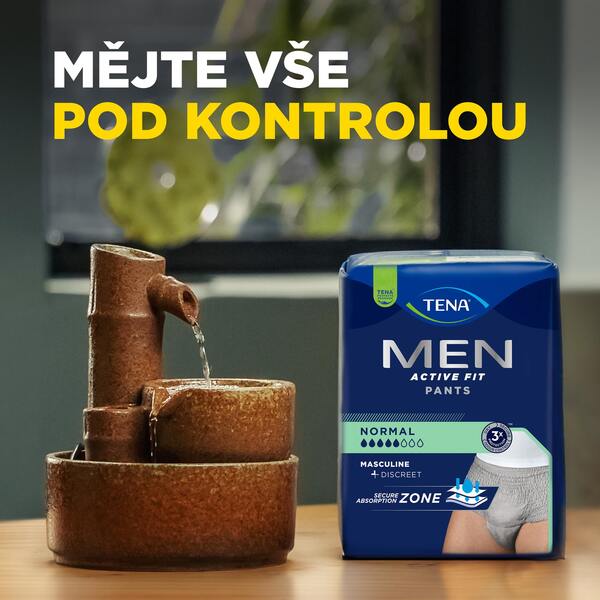 Tena Men Pants Normal Inkontinenční natahovací kalhotky S/M šedé 9 ks Tena Men Pants Normal Inkontinenční natahovací kalhotky S/M šedé 9 ks