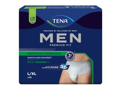Tena Men PU Maxi Kalhotky absorpční natahovací L/XL 10 ks