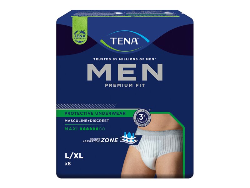 Tena Men PU Maxi Kalhotky absorpční natahovací L/XL 8 ks