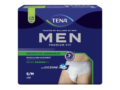 Tena Men PU Maxi Kalhotky absorpční natahovací S/M 10 ks