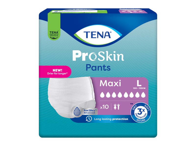 Tena Proskin Pants Maxi L Inkontinenční kalhotky 10 ks