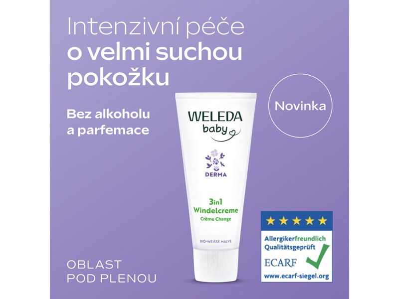 Weleda Baby Derma Krém na zadeček 3v1 50 ml