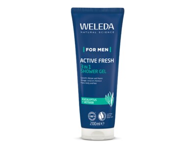 Weleda For Men Active Fresh 3v1 sprchový gel 200 ml Weleda For Men Active Fresh 3v1 sprchový gel 200 ml