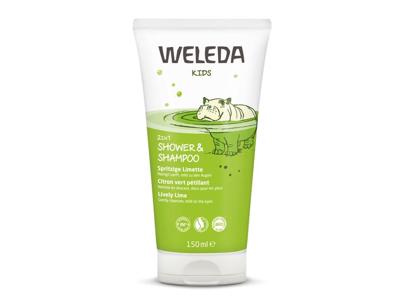 Weleda Kids Veselá limetka 2v1 sprchový krém a šampon 150 ml