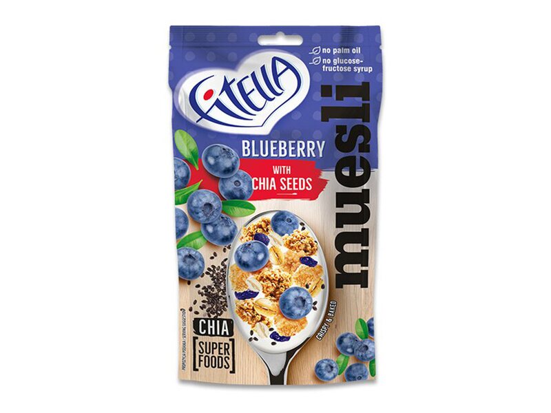Fitella borůvkové muesli s chia semínky 50 g 