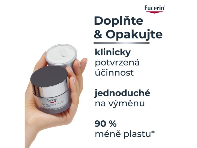 Eucerin Hyaluron-Filler + 3x Effect denní krém pro normální a smíšenou pleť náplň 50 ml