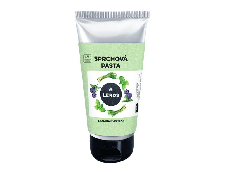 Leros Sprchová pasta - bazalka a verbena 130 ml