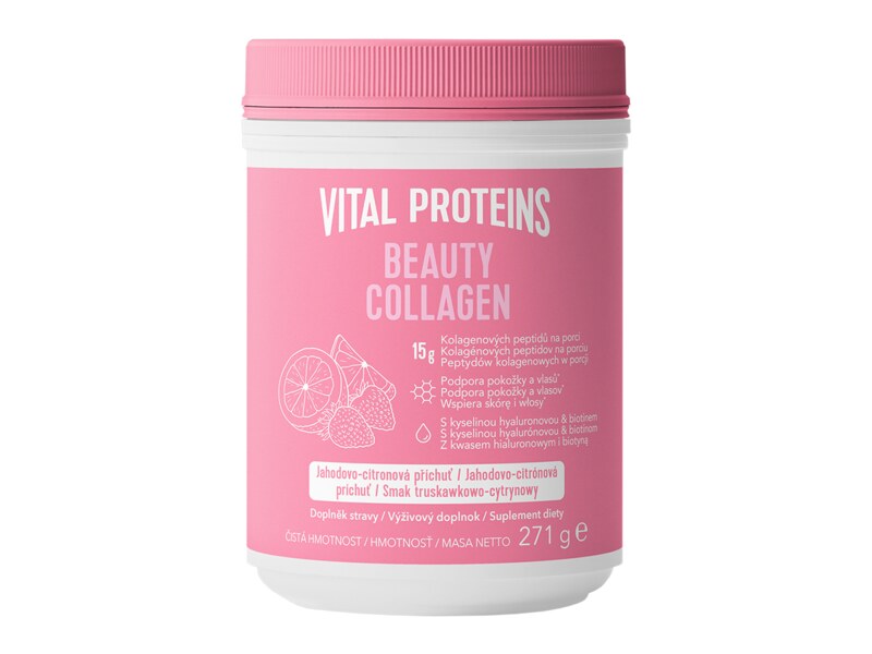 Vital Proteins Beauty Collagen příchuť jahoda+citron 271 g