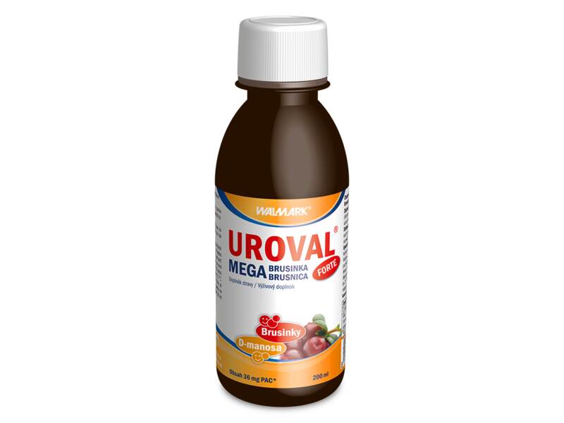 Uroval Mega Brusinka Forte sirup 200 ml